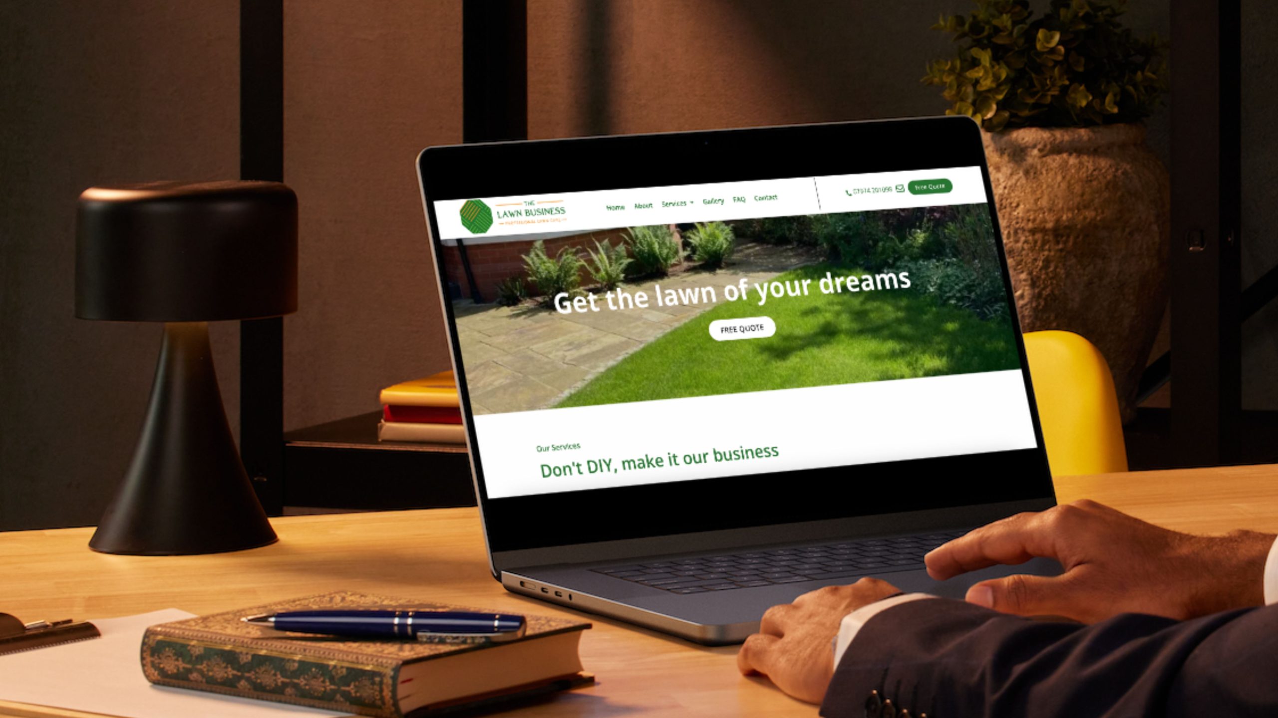 The Lawn Business brand logo
